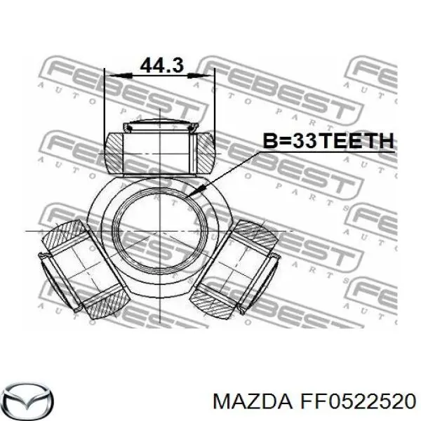 FF0522520 Mazda junta homocinética interior delantera derecha