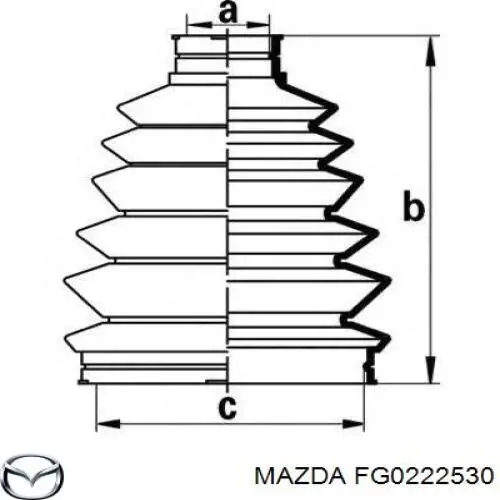 Fuelle, palier delantero exterior Mazda FG0222530 precio, desde 11,24 EUR