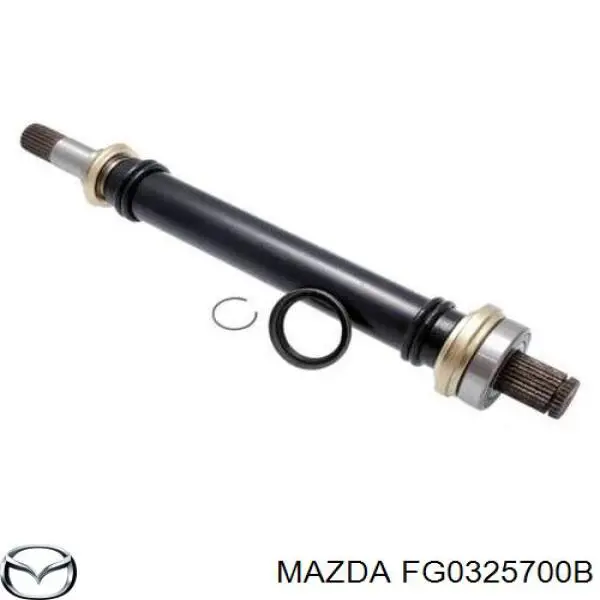 Semieje de transmisión intermedio Mazda 3 (BK12)