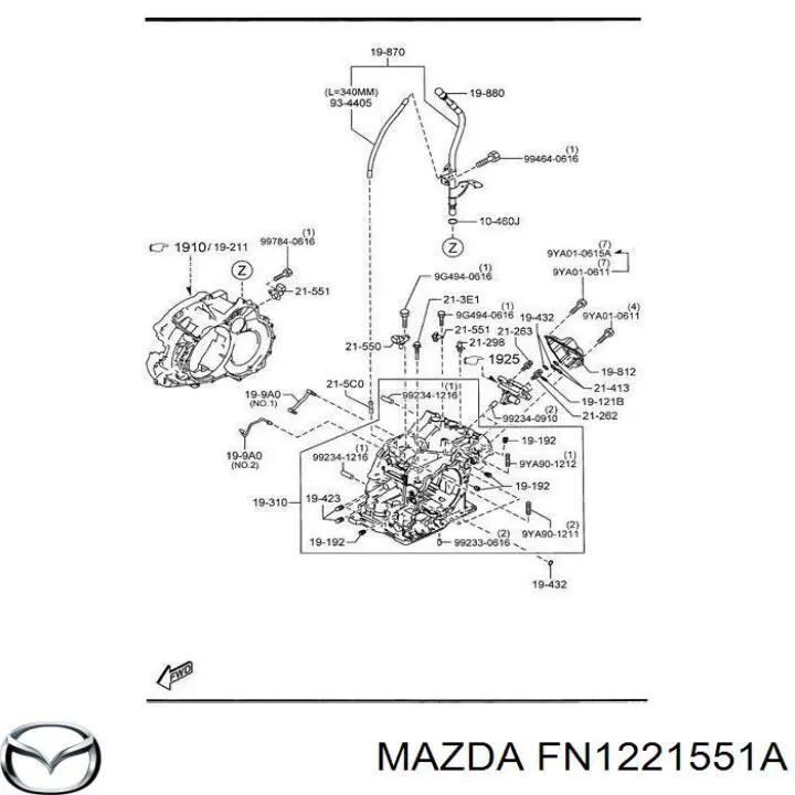 Sensor velocimetro para Mazda 3 (BK12)