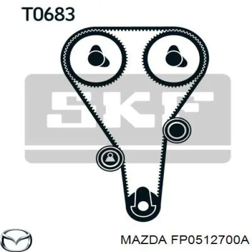 Comprar FP0512700A Mazda Tensor correa distribución