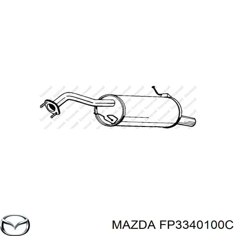 FP3340100E Mazda silenciador posterior
