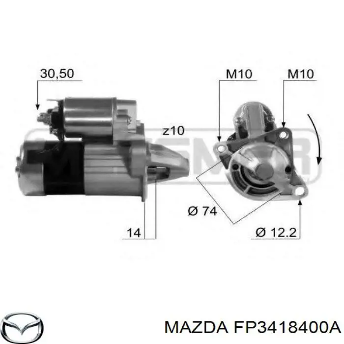 FP3418400A Mazda motor de arranque