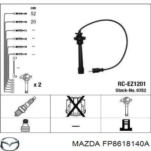 Cable de encendido, cilindro №3 para Mazda 323 (BJ)