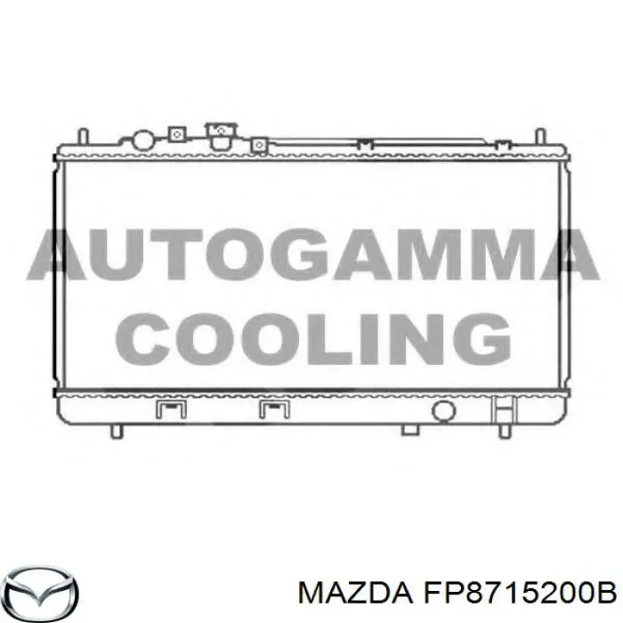 FP8715200B Mazda radiador refrigeración del motor