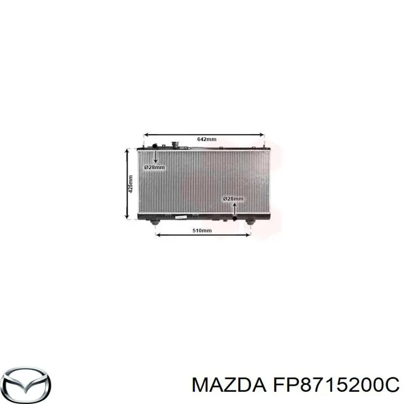 FP8715200C Mazda radiador