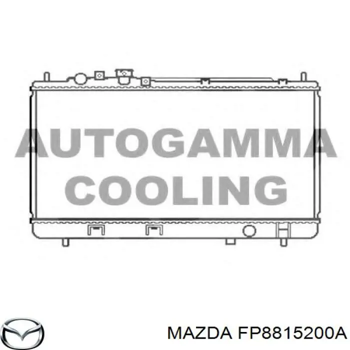 FP8815200A Mazda radiador refrigeración del motor