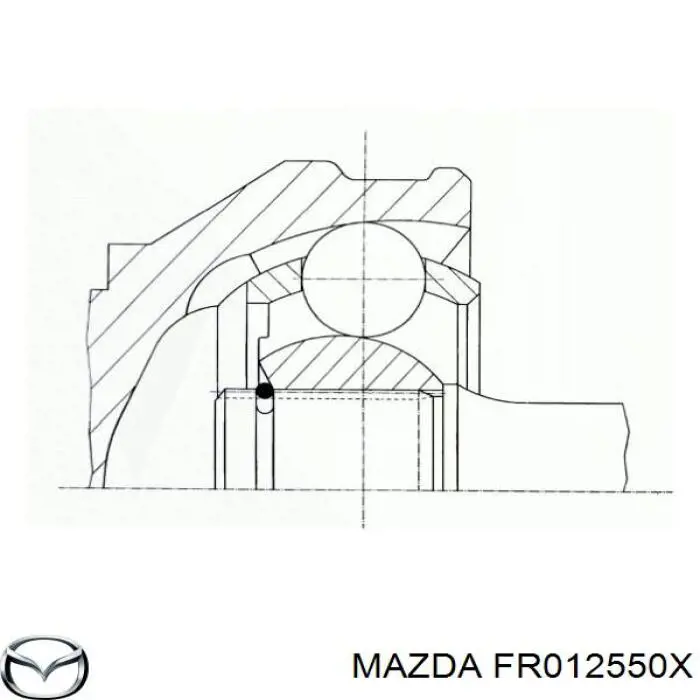 FR012550X Mazda Junta homocinética