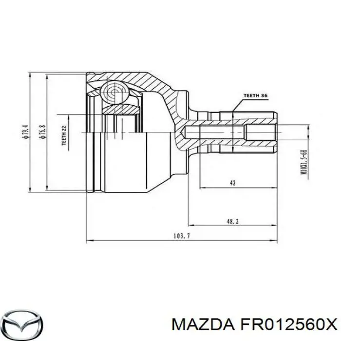 Comprar FR012560X Mazda Junta homocinetica