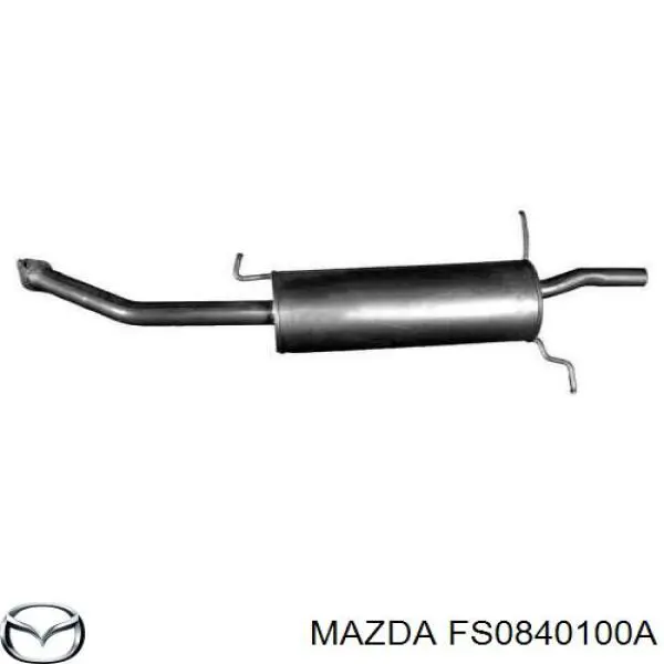 Silenciador trasero para Mazda 626 IV GE