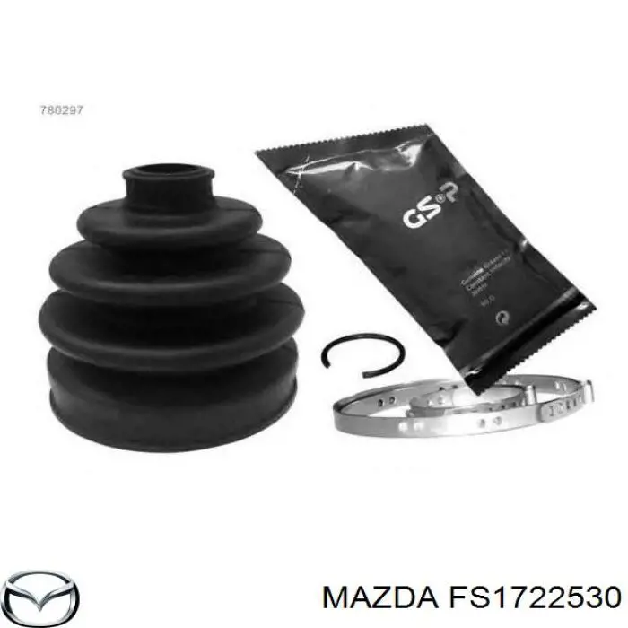 FS17-22-530 Mazda fuelle, árbol de transmisión delantero exterior