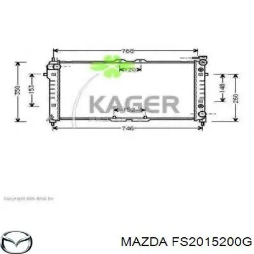 FS2015200G Mazda radiador refrigeración del motor