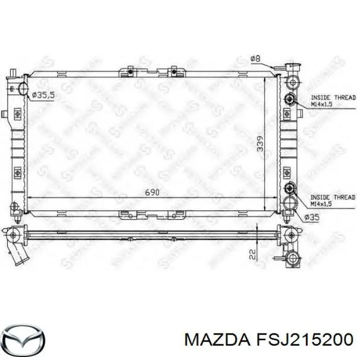 Comprar FSJ215200 Mazda Radiador de auto