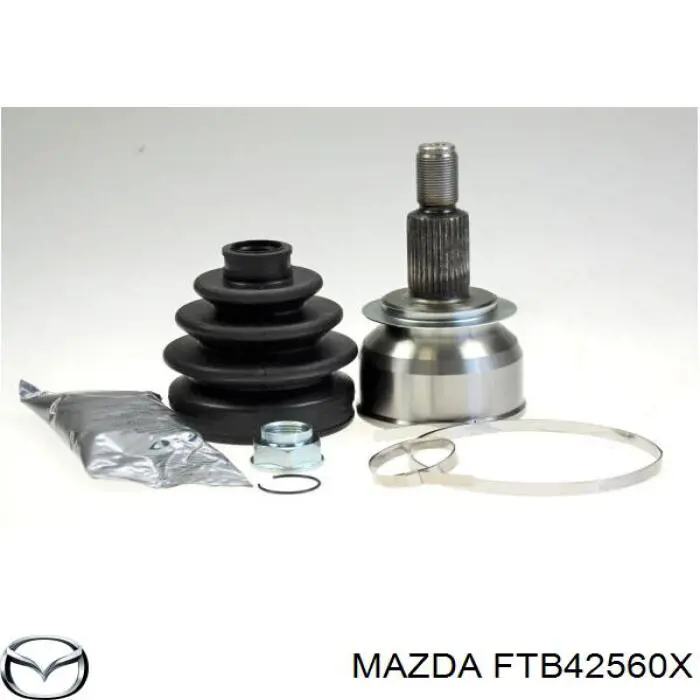 FTB42560X Mazda árbol de transmisión delantero izquierdo