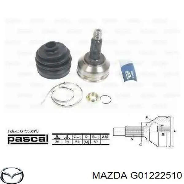 Árbol de transmisión delantero derecho para Mazda 626 (GC)
