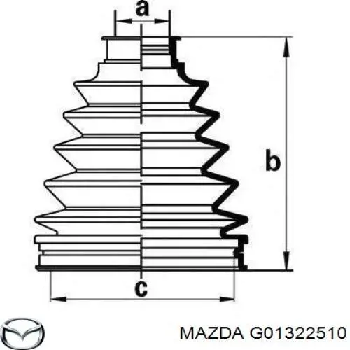 G01322510 Mazda Junta homocinética