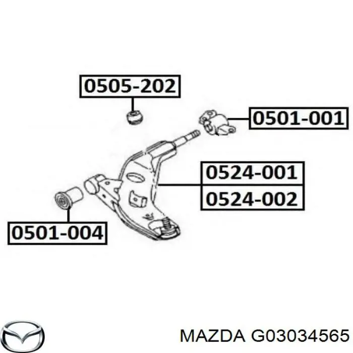 Guardapolvo de rótula inferior Mazda G03034565 precio, desde 5,64 EUR