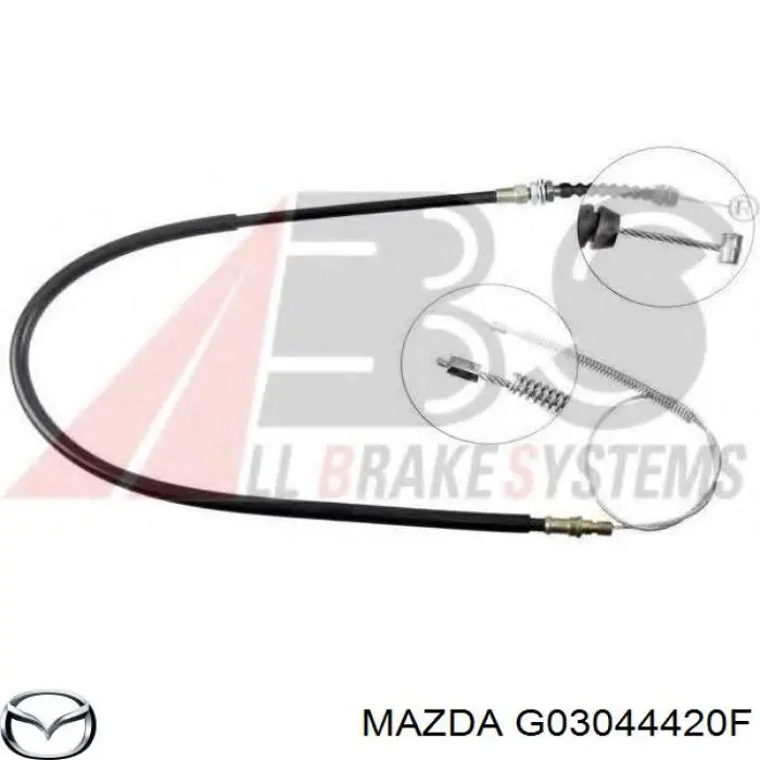 Cable de freno de mano trasero izquierdo Mazda G03044420F precio, desde 14,23 EUR