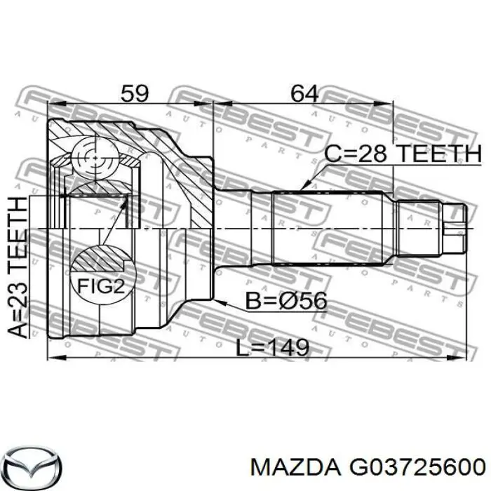 G03725600 Mazda