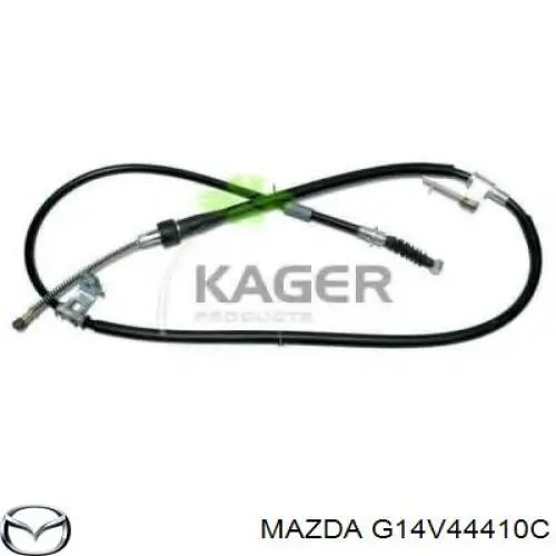 G14V44410C Mazda cable de freno de mano trasero derecho