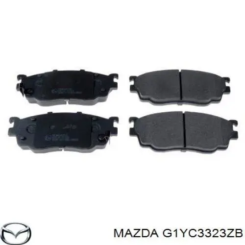 G1YC3323ZB Mazda pastillas de freno delanteras