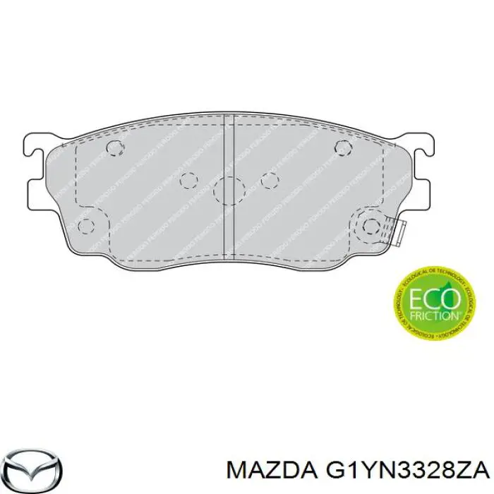 G1YN3328ZA Mazda pastillas de freno delanteras