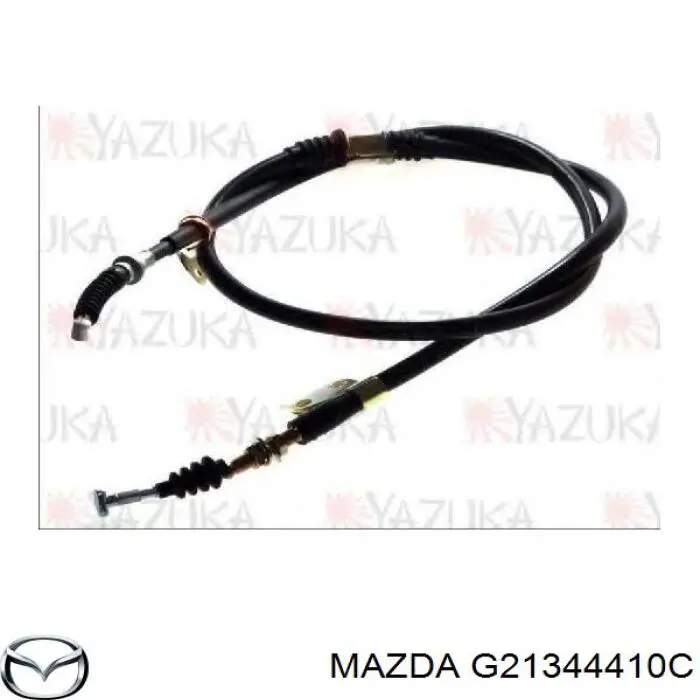 G21344410E Mazda cable de freno de mano trasero derecho