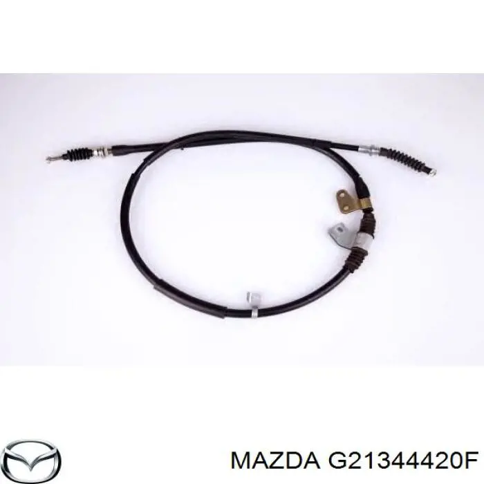 G21344420F Mazda cable de freno de mano trasero izquierdo