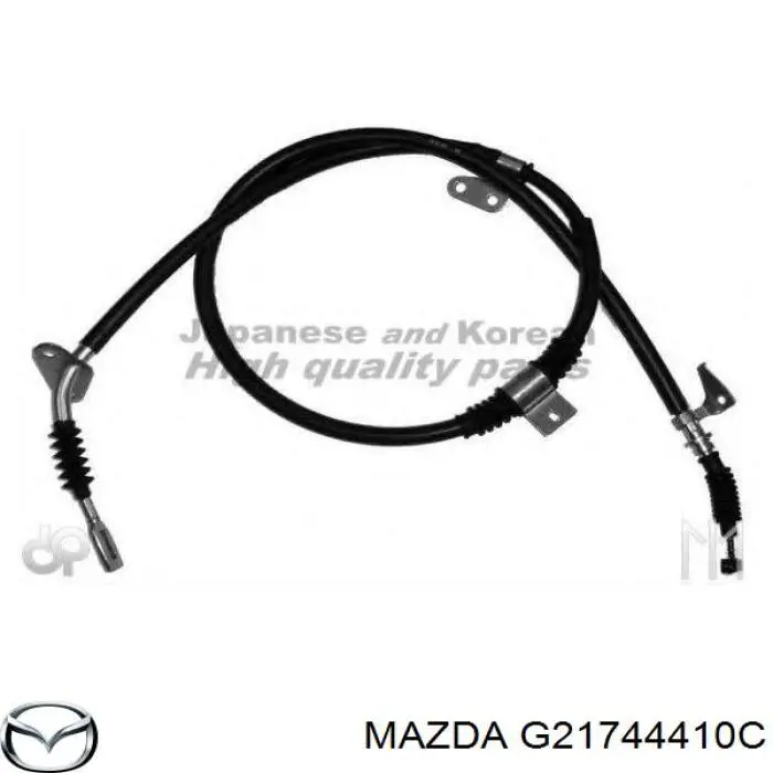 Comprar G21744410C Mazda Cable de freno de mano trasero derecho