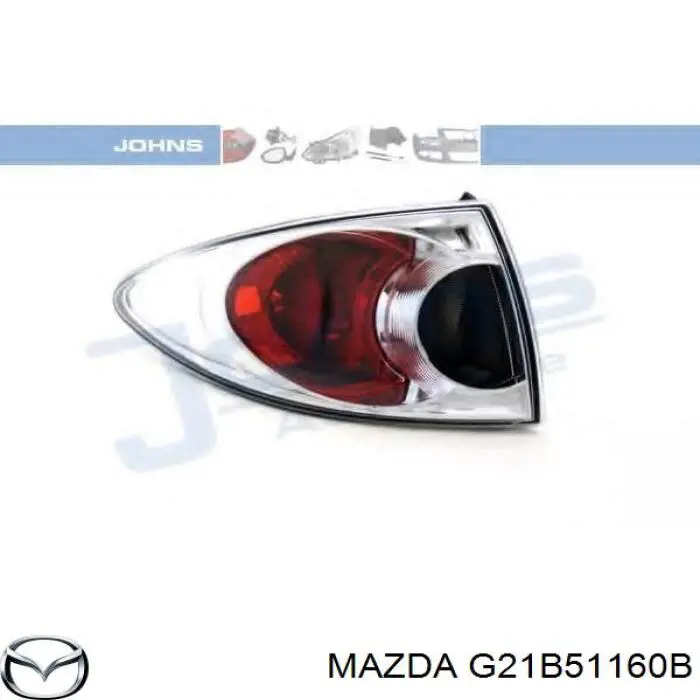 Piloto trasero izquierdo Mazda G21B51160B precio, desde 72,60 EUR