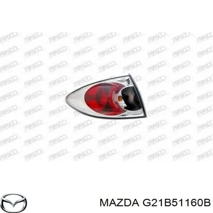 G21B51160B Mazda Piloto trasero izquierdo