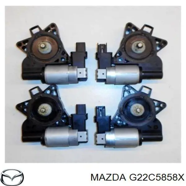 G22C5858X Mazda motor eléctrico, elevalunas, puerta delantera derecha