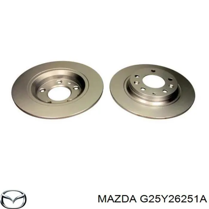 G25Y26251A Mazda disco de freno trasero