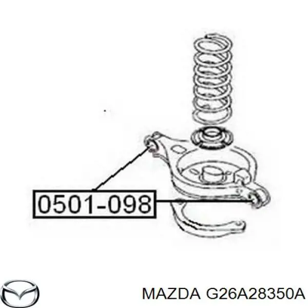 Comprar GJ6A28350B Mazda Brazo suspension trasero inferior izquierdo