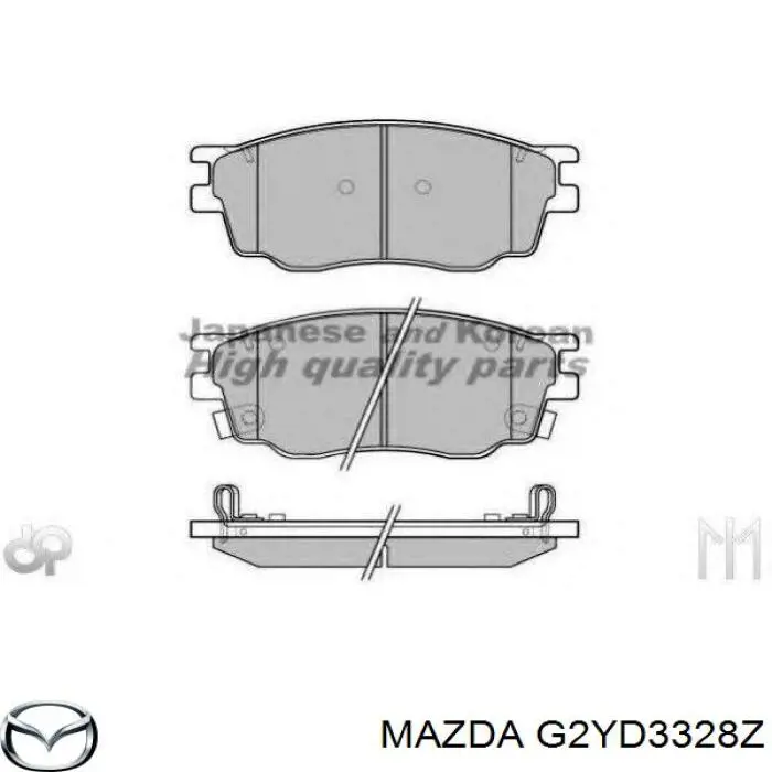 G2YD3328Z Mazda Pastillas delanteras
