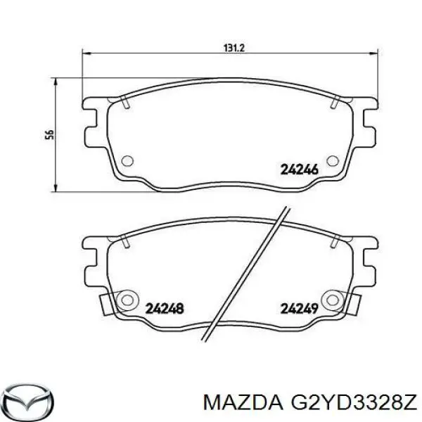 Pastillas freno delanteras Mazda G2YD3328Z precio, desde 30,28 EUR