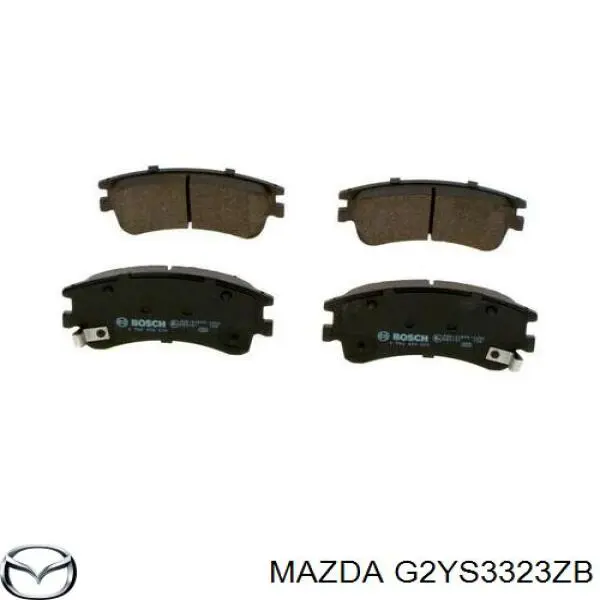 G2YS3323ZB Mazda pastillas de freno delanteras