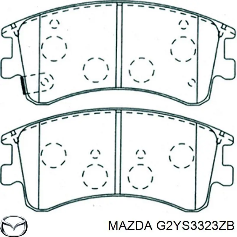 Comprar G2YS3323ZB Mazda Pastillas delanteras de freno