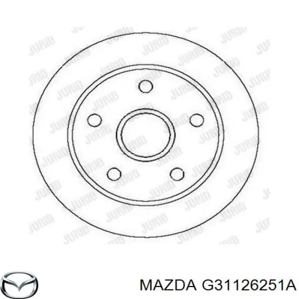 Frenos traseros Mazda G31126251A