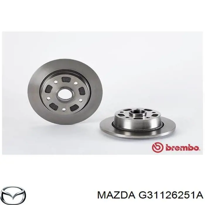 Comprar G31126251A Mazda Disco de freno trasero
