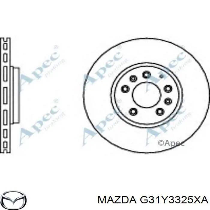 G31Y3325XA Mazda Discos