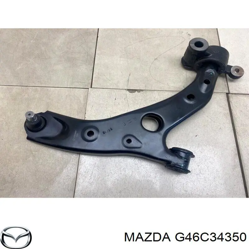 G46C34350 Mazda Brazo inferior izquierdo de la suspensión delantera