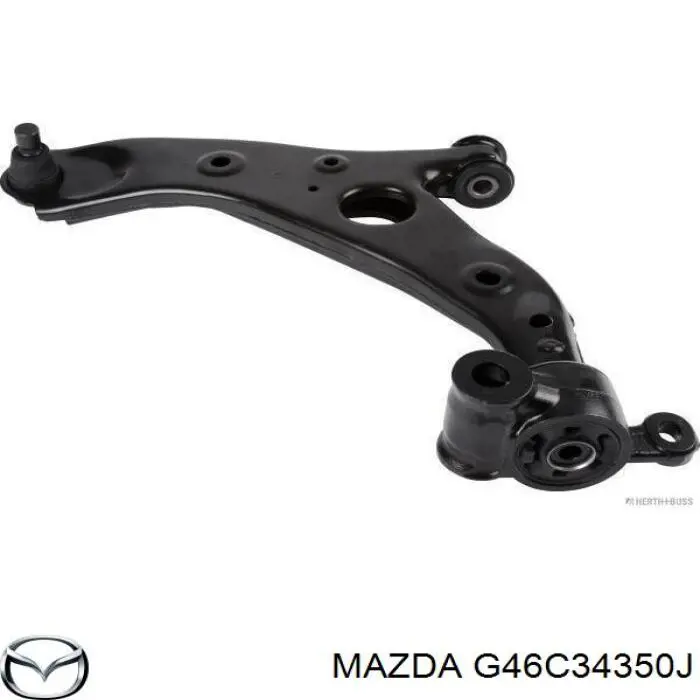 G46C34350J Mazda barra oscilante, suspensión de ruedas delantera, inferior izquierda