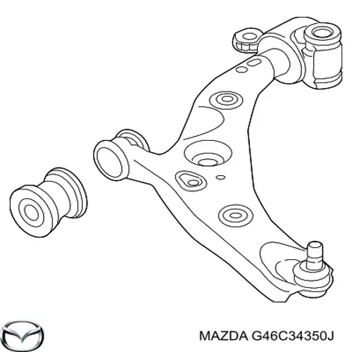 Brazo inferior izquierdo de la suspensión delantera 4420101 Lemforder