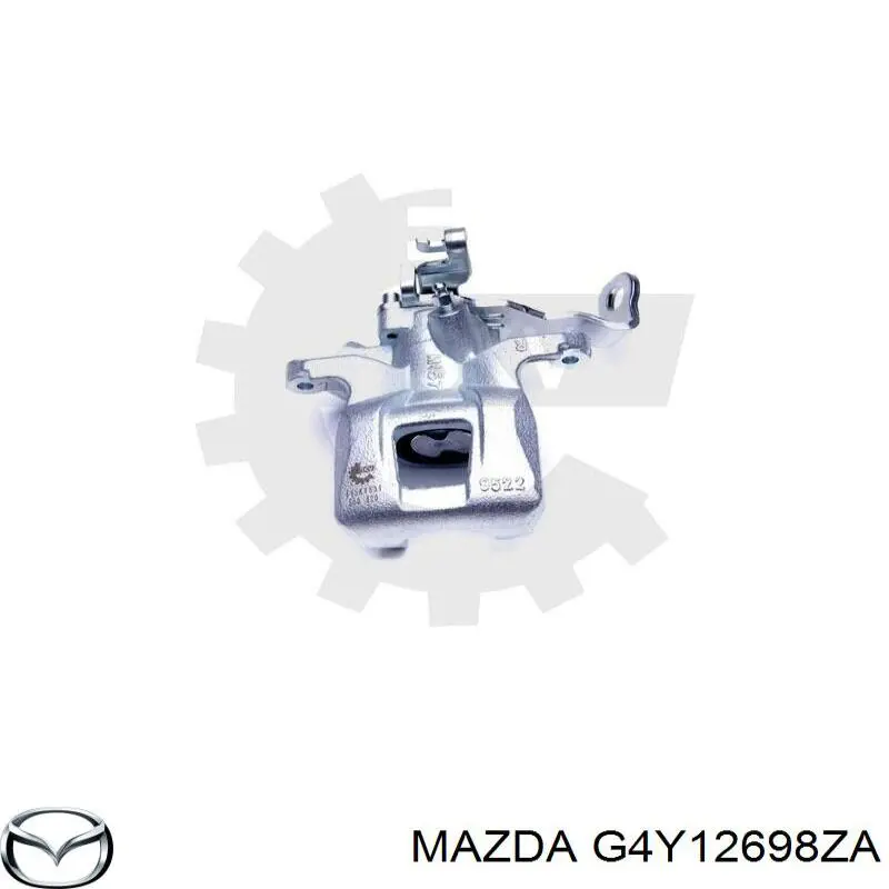 G4Y12698ZA Mazda pinza de freno trasero derecho