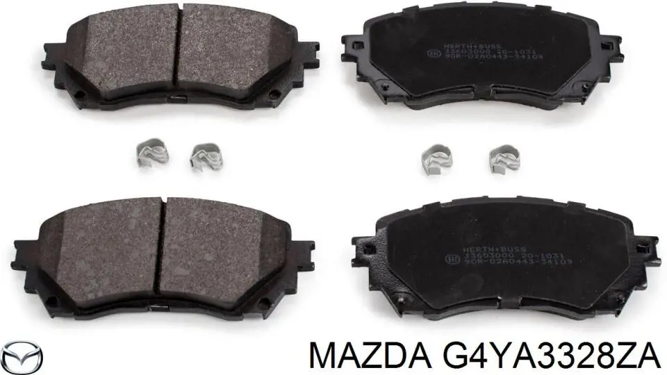 Comprar G4YA3328ZA Mazda Pastillas delanteras de freno