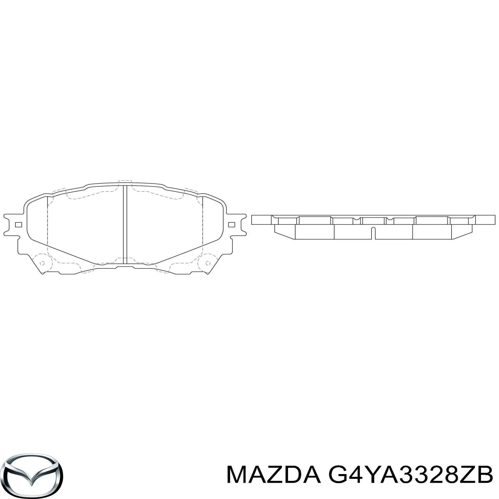 Comprar G4YA3328ZB Mazda Pastillas delanteras de freno