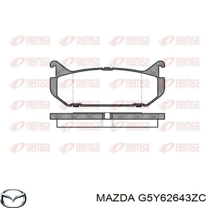 Pastillas de freno para Mazda 626 GE