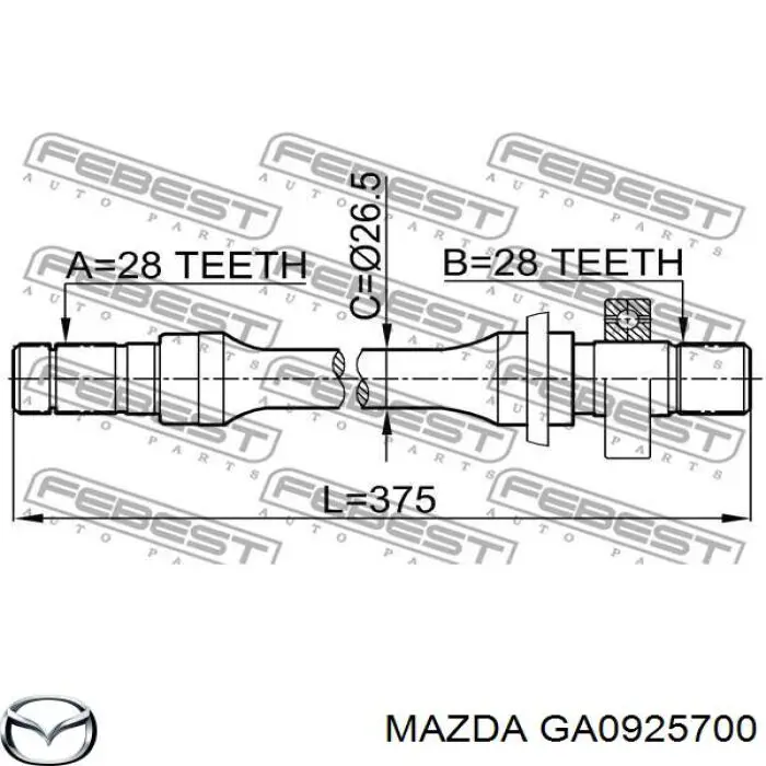 GA0925700 Mazda