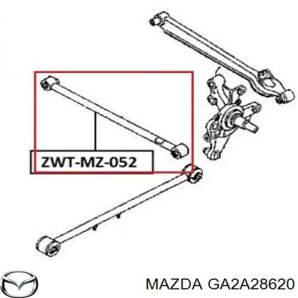 Comprar GA2A28620 Mazda Barra transversal de la suspensión trasera